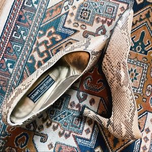Stuart Weitzman Leather Snakeskin Heels